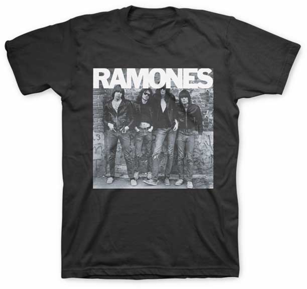 Ramones Band Photo Black T-Shirt