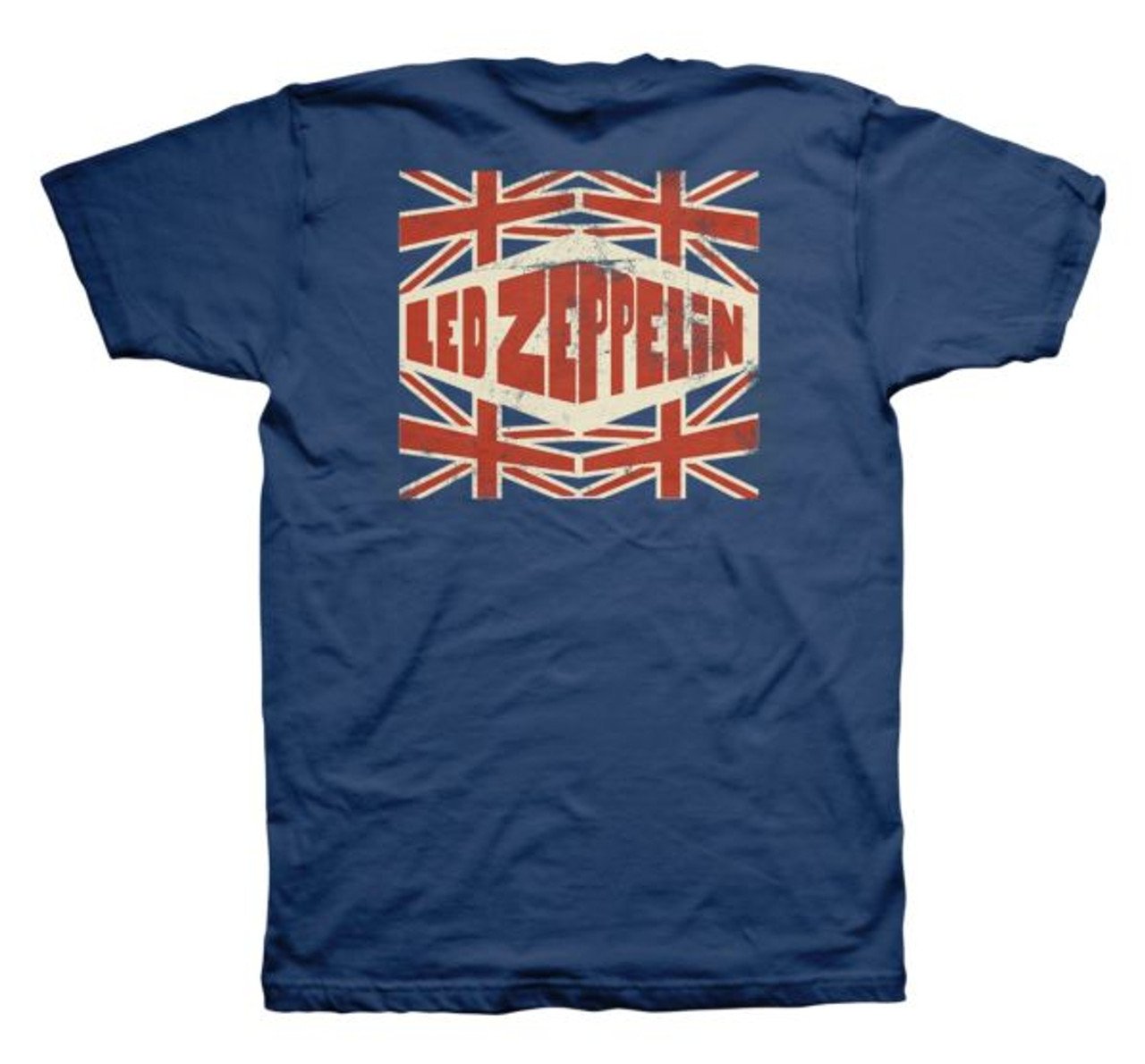 Led Zeppelin 2-sided Zeppelin and Union Jack Tee Shirt