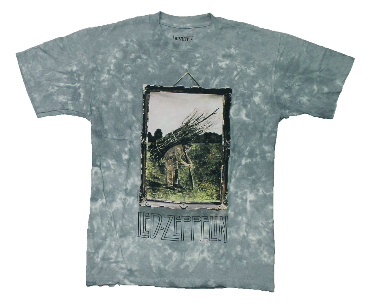 Led Zeppelin IV Album Art 2-Sided Tie Dye T-Shirt