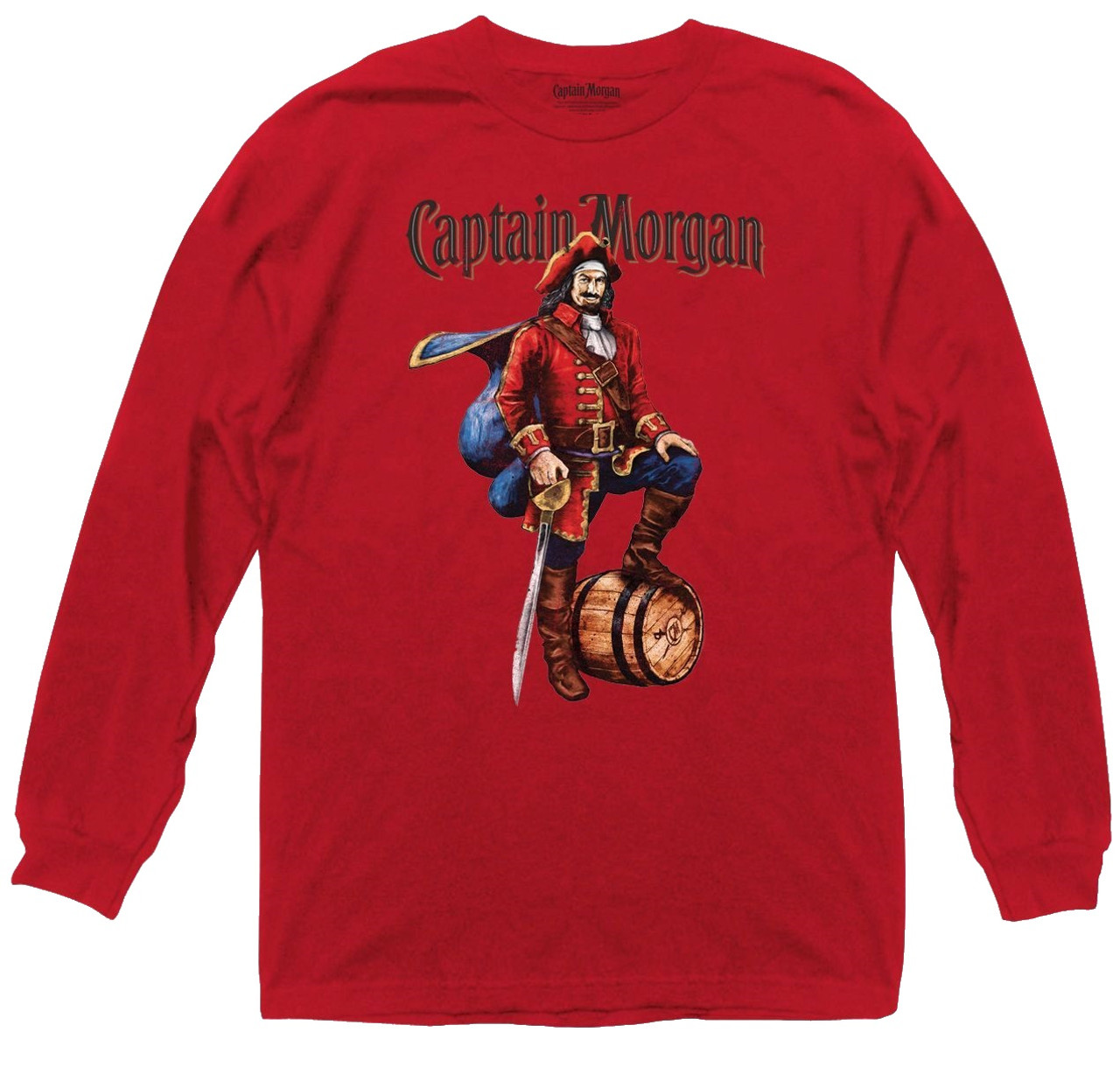 Captain Morgan Rum Long Sleeve LS T Shirt