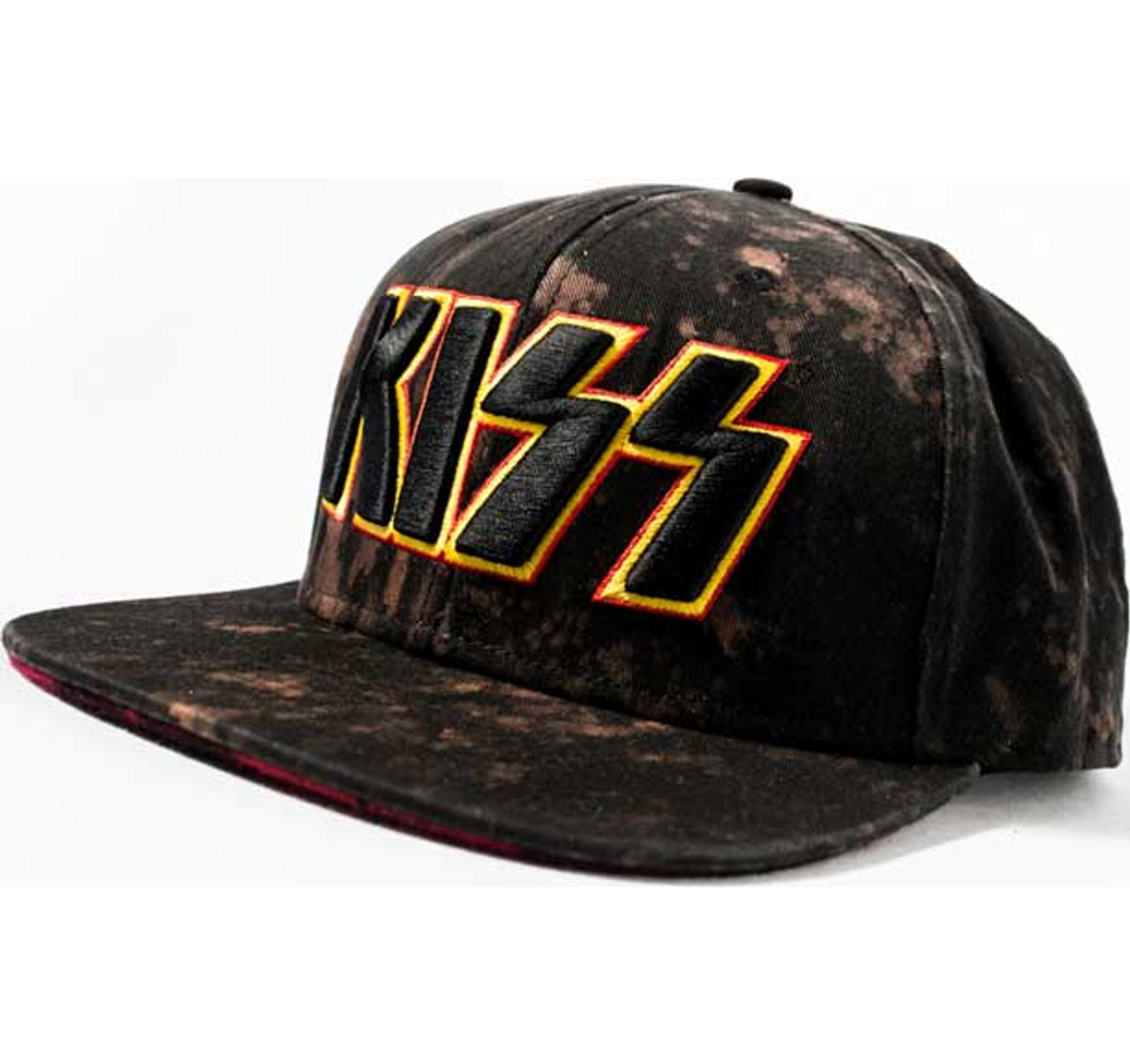 KISS Embroidered and Bleach Cap from Old School Tees