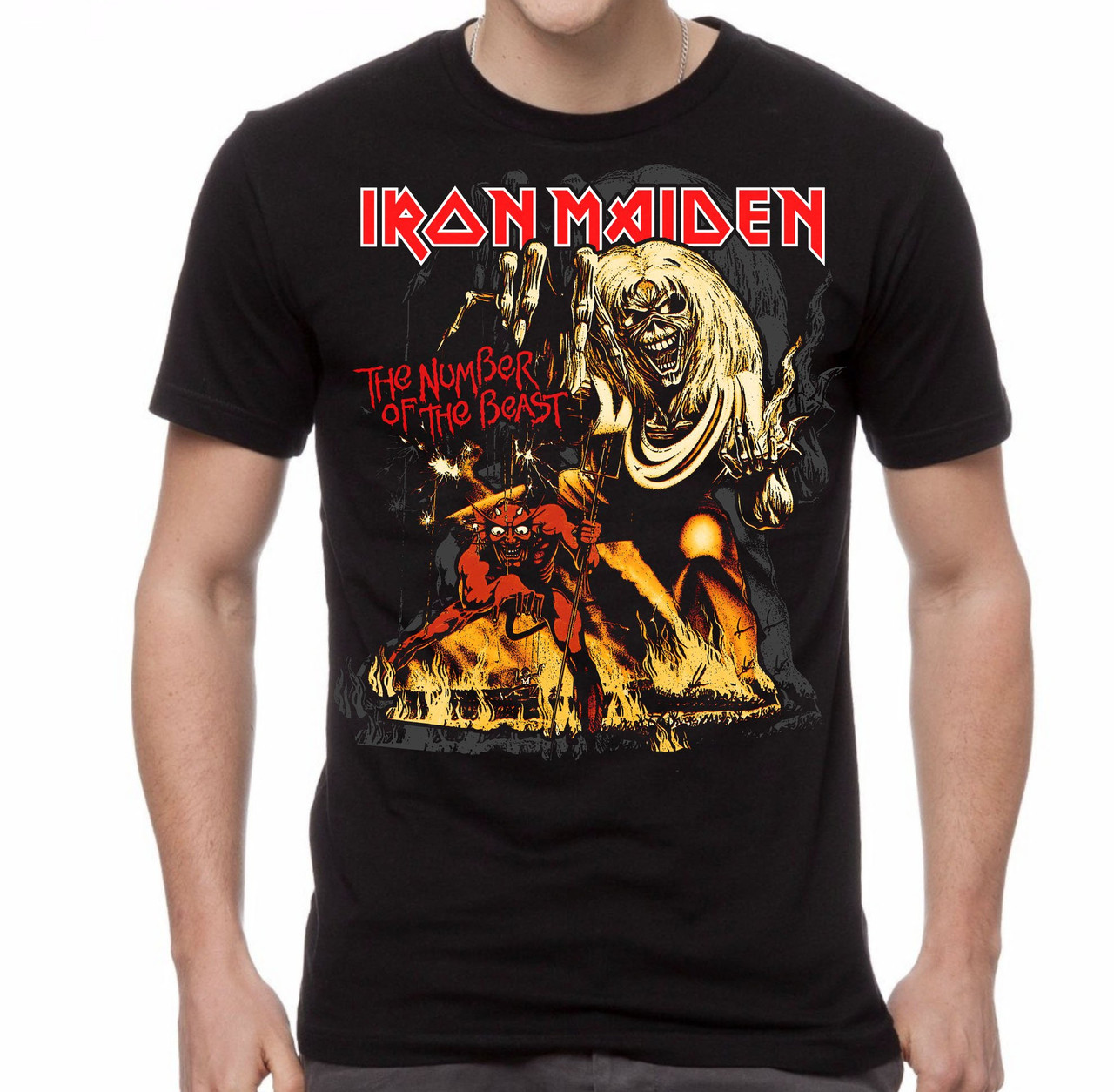 Iron Maiden Number of the Beast T-Shirt - Old School Tees