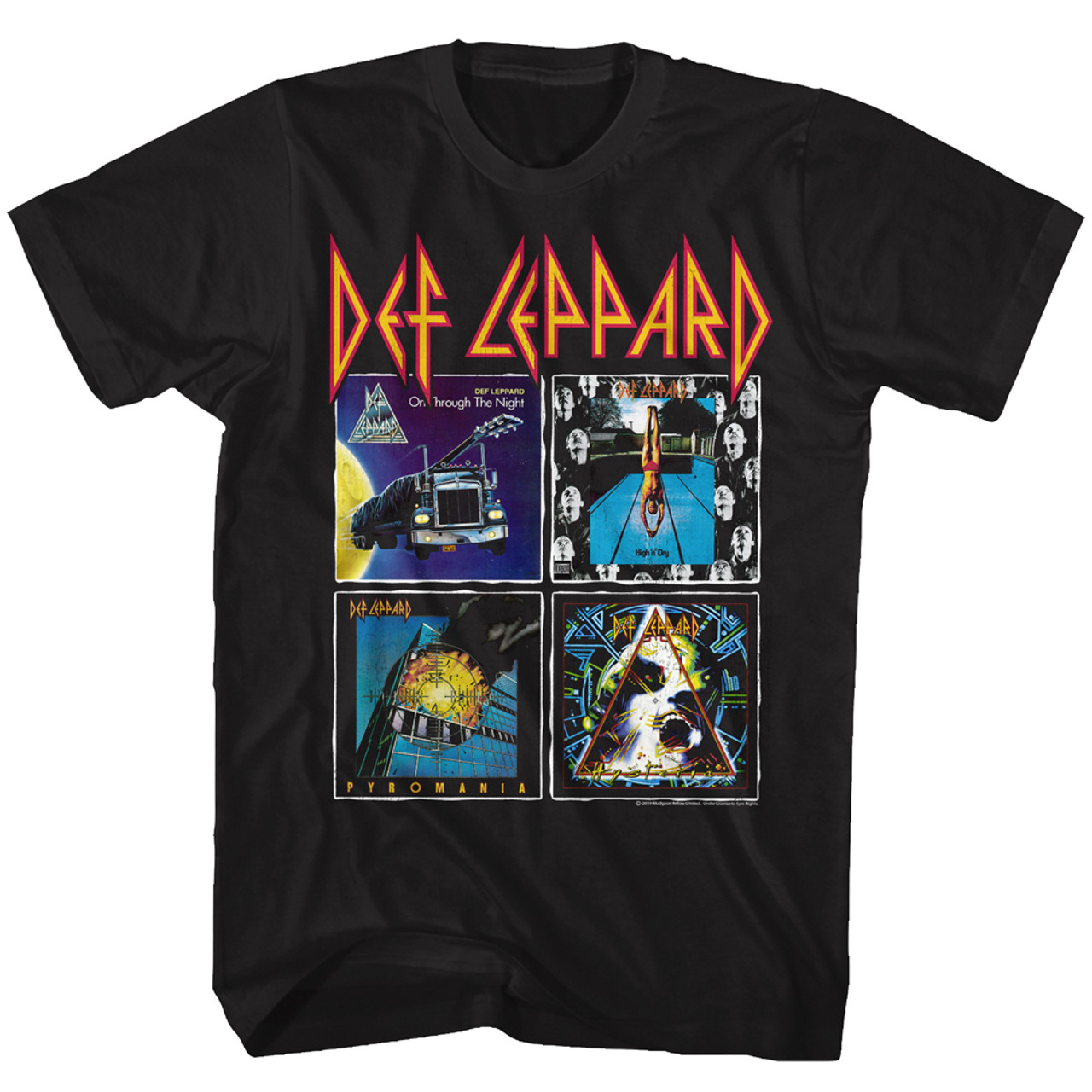 Def Leppard 80s Albums T-Shirt - OldSchoolTees.com