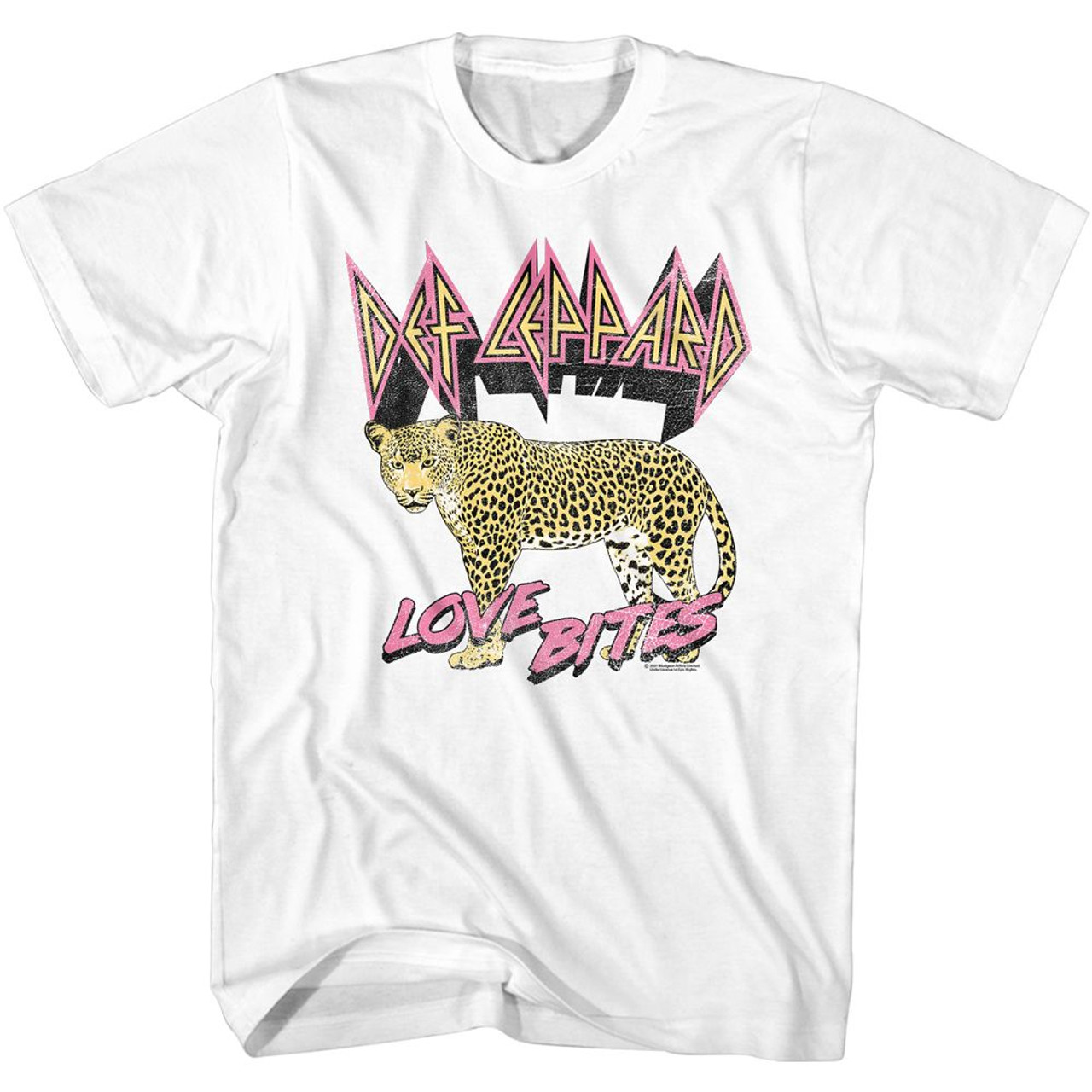 Def Leppard Love Bites Leopard T-Shirt*