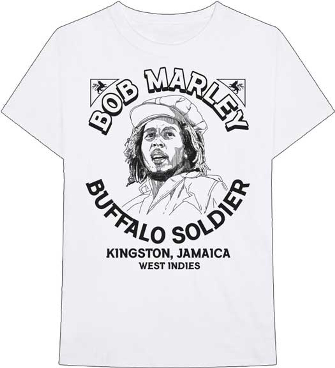 Bob Marley Buffalo Soldier Illustrated T-Shirt*