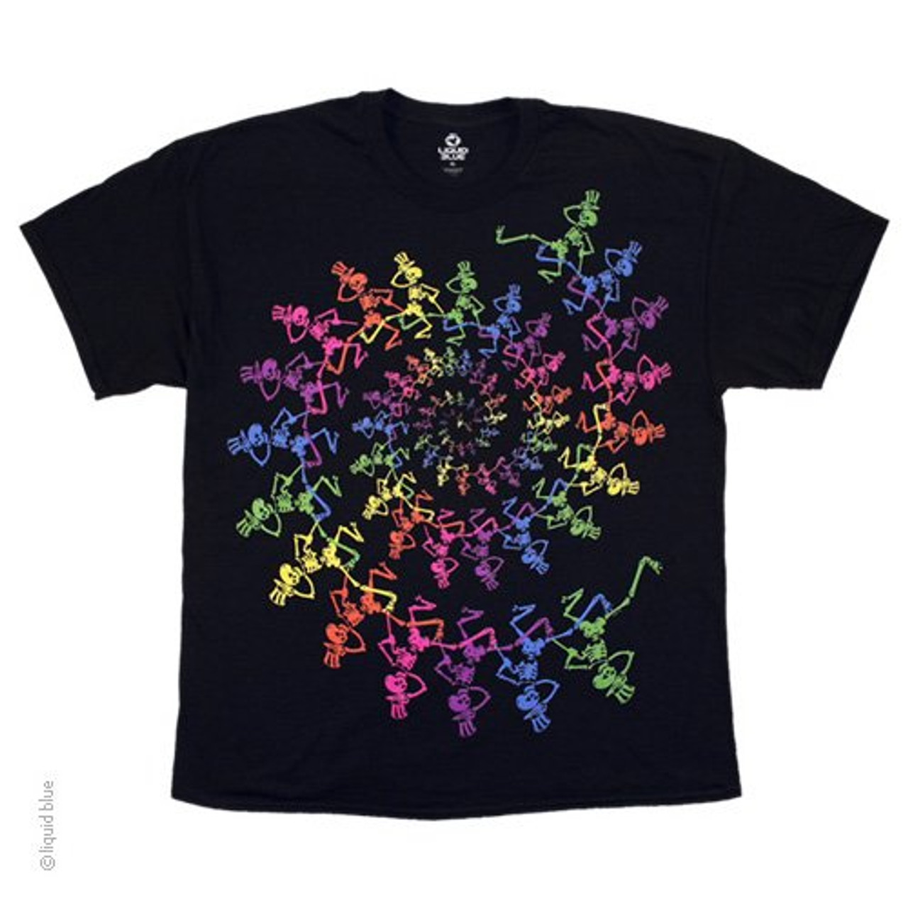 Grateful Dead Spiral Trippy Bears Tie-Dye T-Shirt - XL