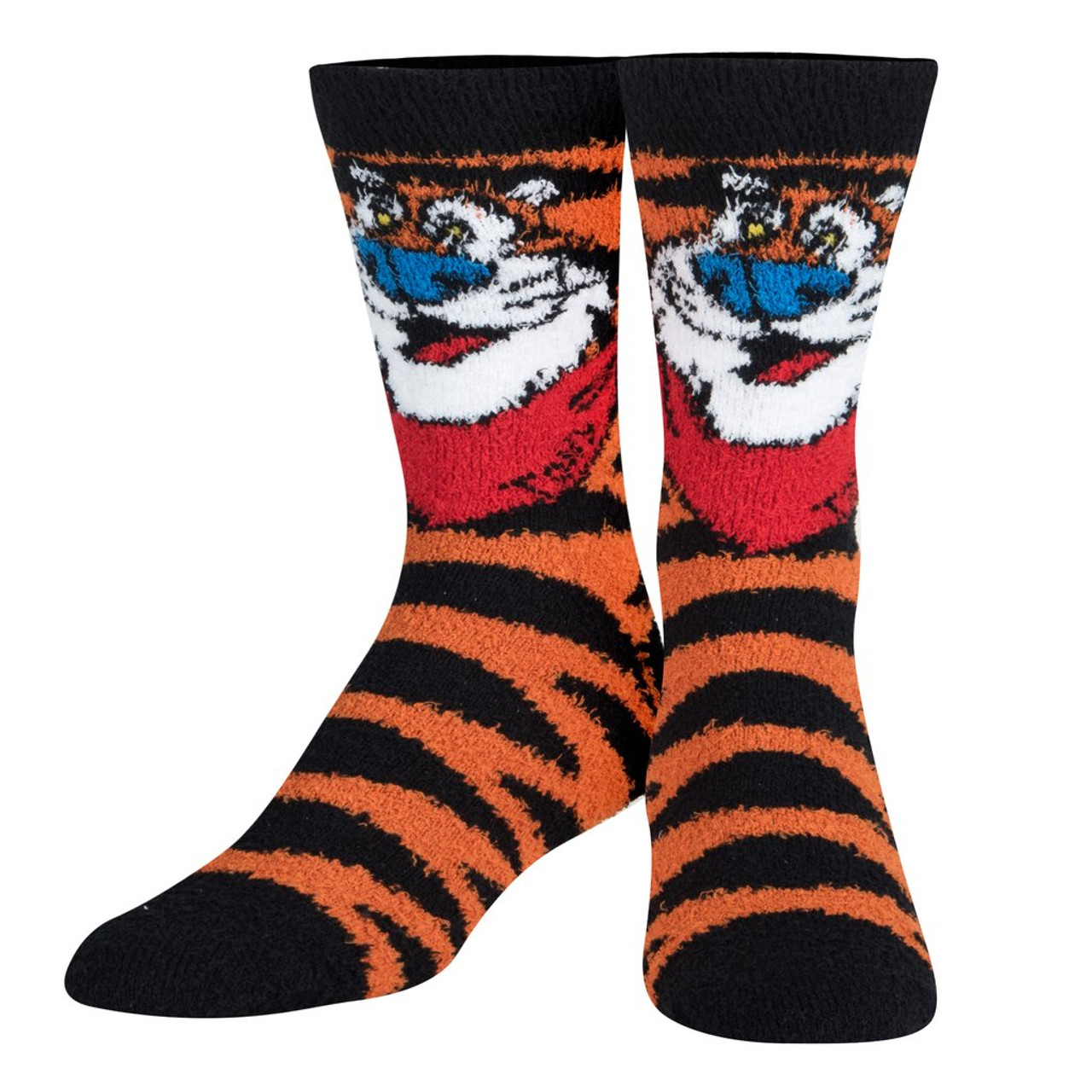 Frosted Flakes Tony the Tiger Faces Men's Crew Socks by Cool Socks