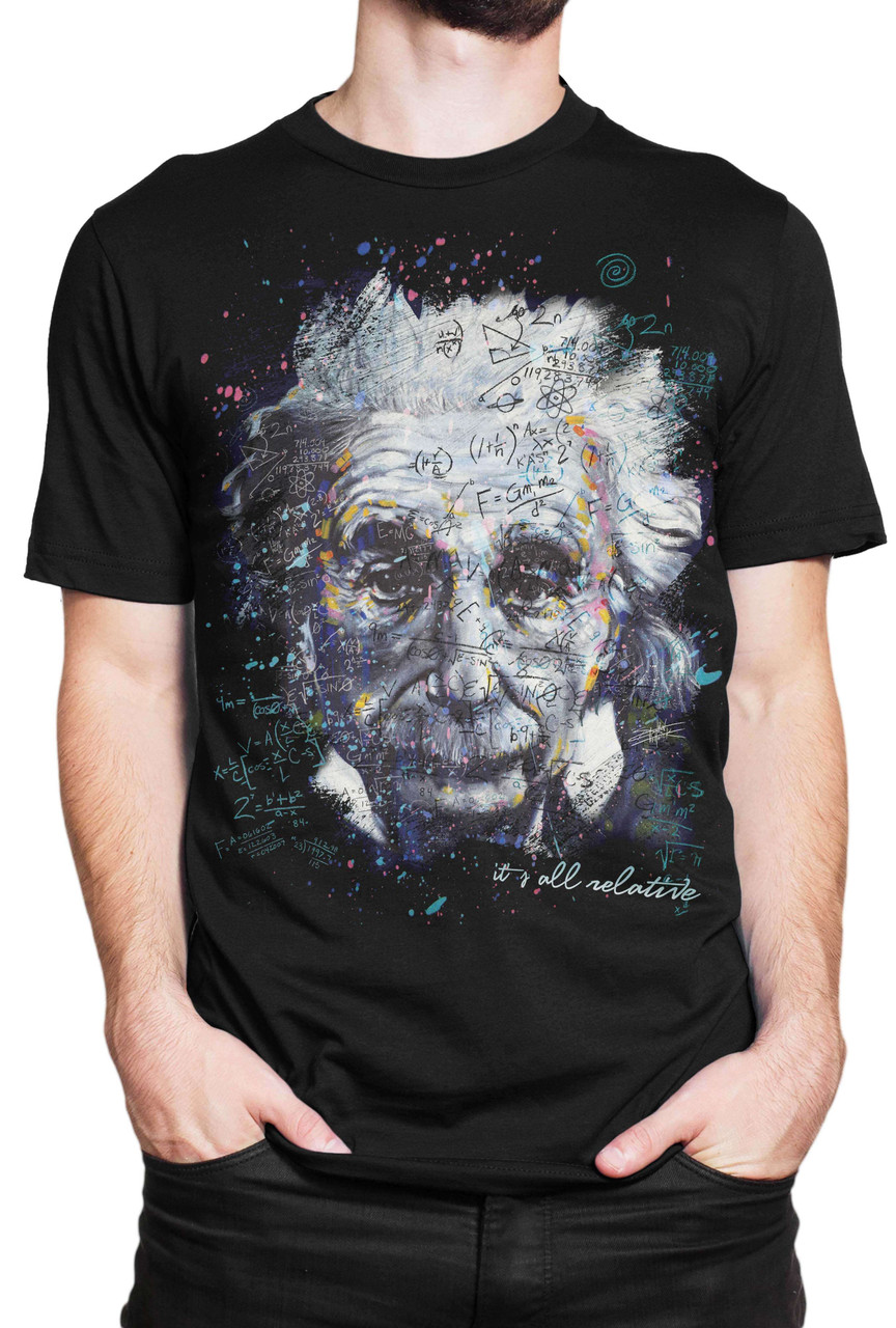 Albert Einstein Stephen Fishwick It s All Relative T Shirt