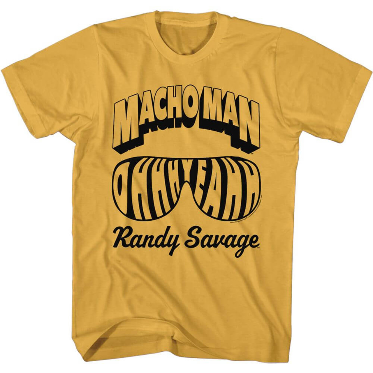 WWE Randy Savage Macho Man Oh Yeah Glasses T-Shirt*