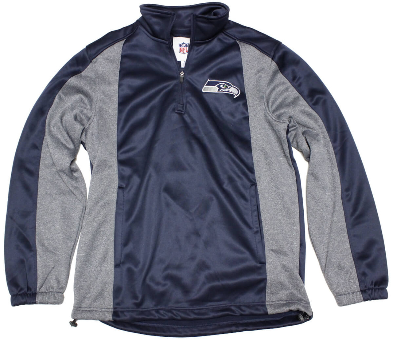 Seattle Seahawks 1/4 Zip Pullover Jacket Size: Medium