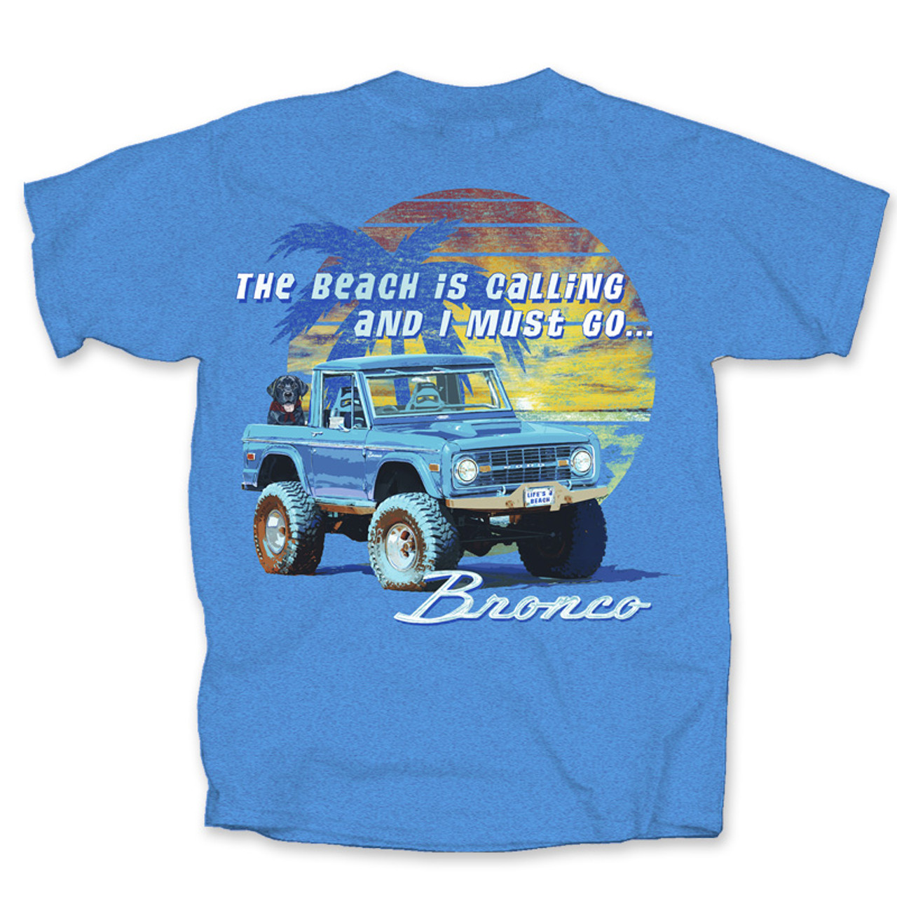 Ford Bronco Vintage Beach Calling T Shirt