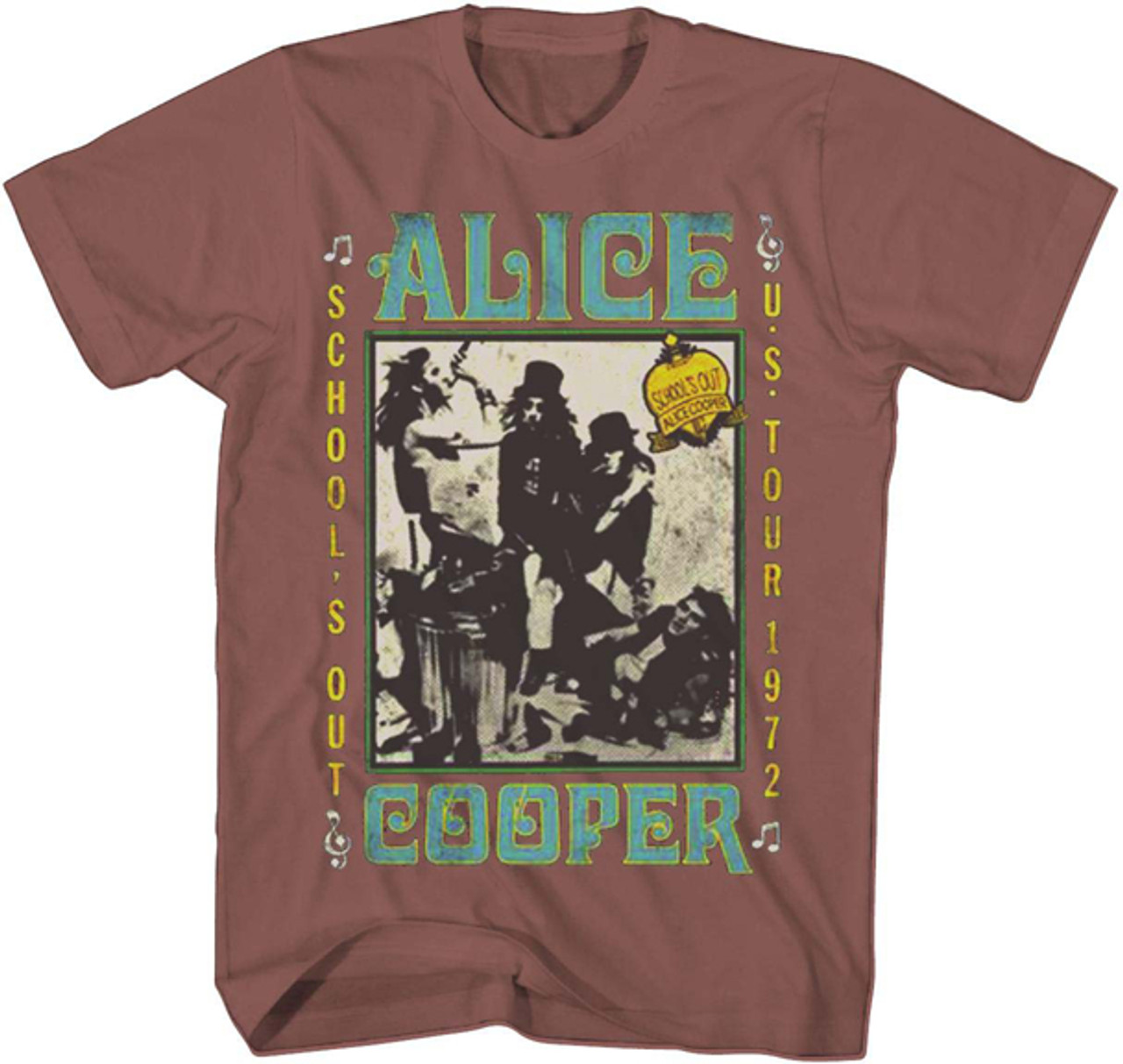 Alice Cooper School's Out 1972 US Tour T-Shirt