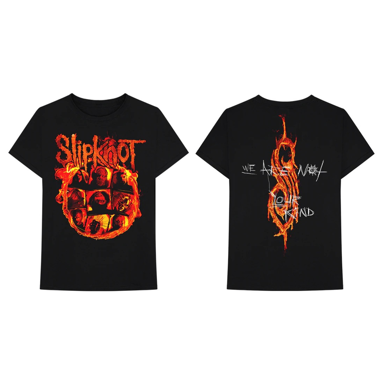 Slipknot We Are Not Your Kind of Fire Front and Back Design T-Shirt