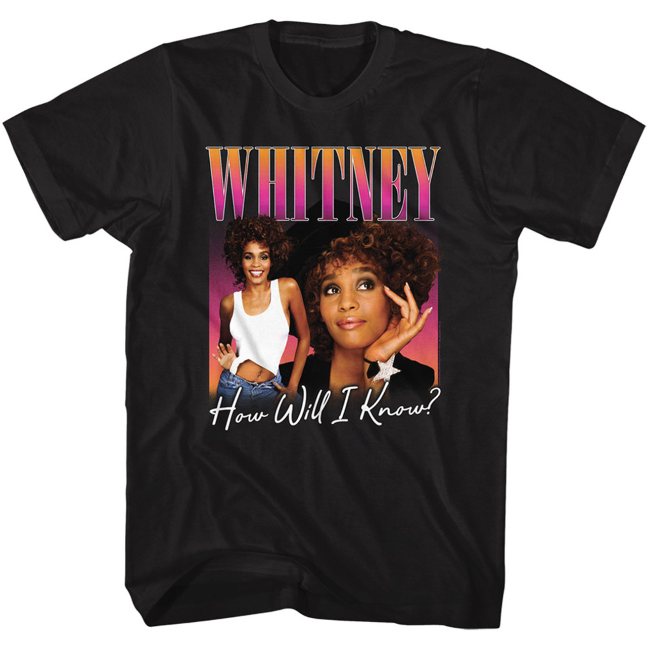 Whitney Houston How Will I Know T-Shirt | Vintage Pop Tee