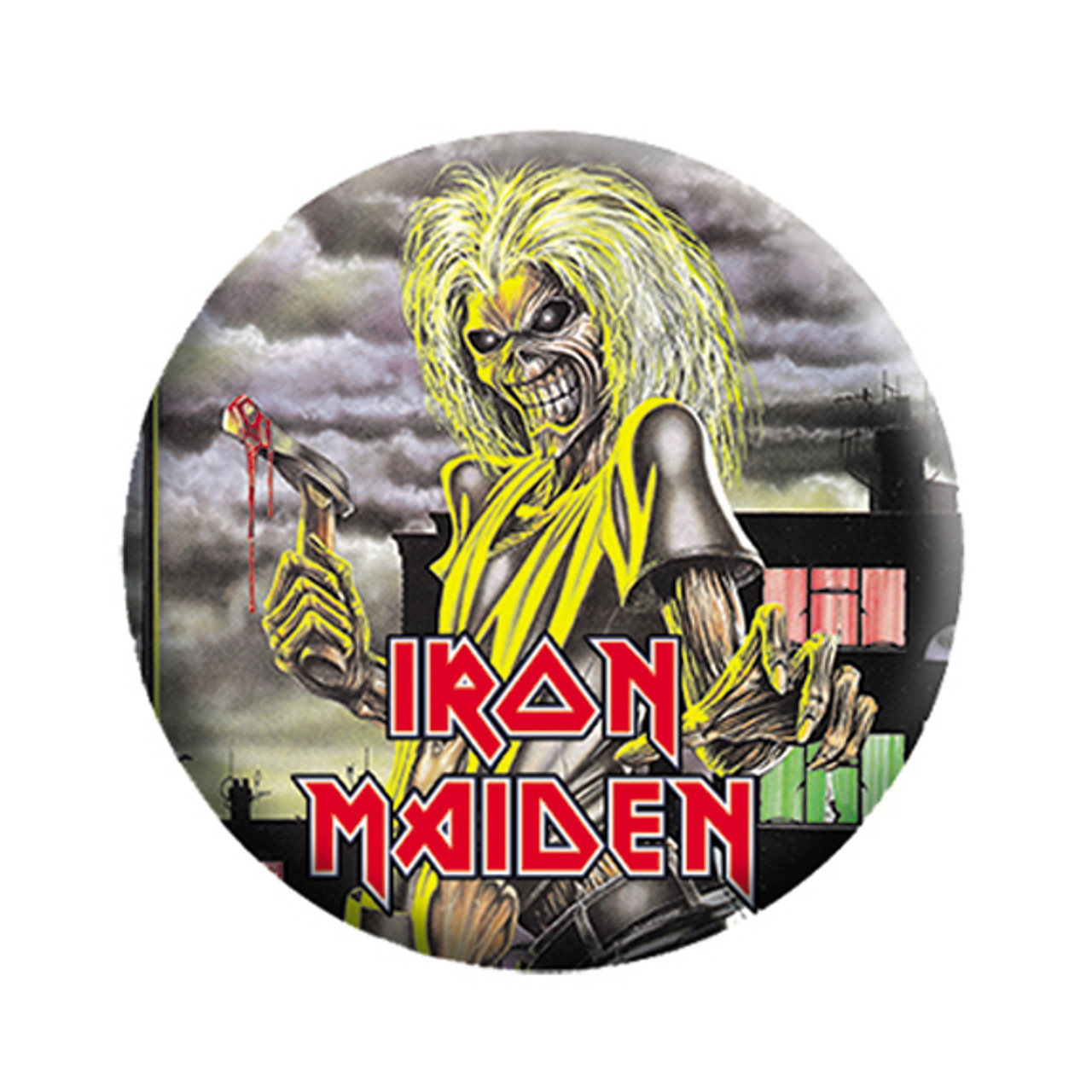 Iron Maiden Eddie Button