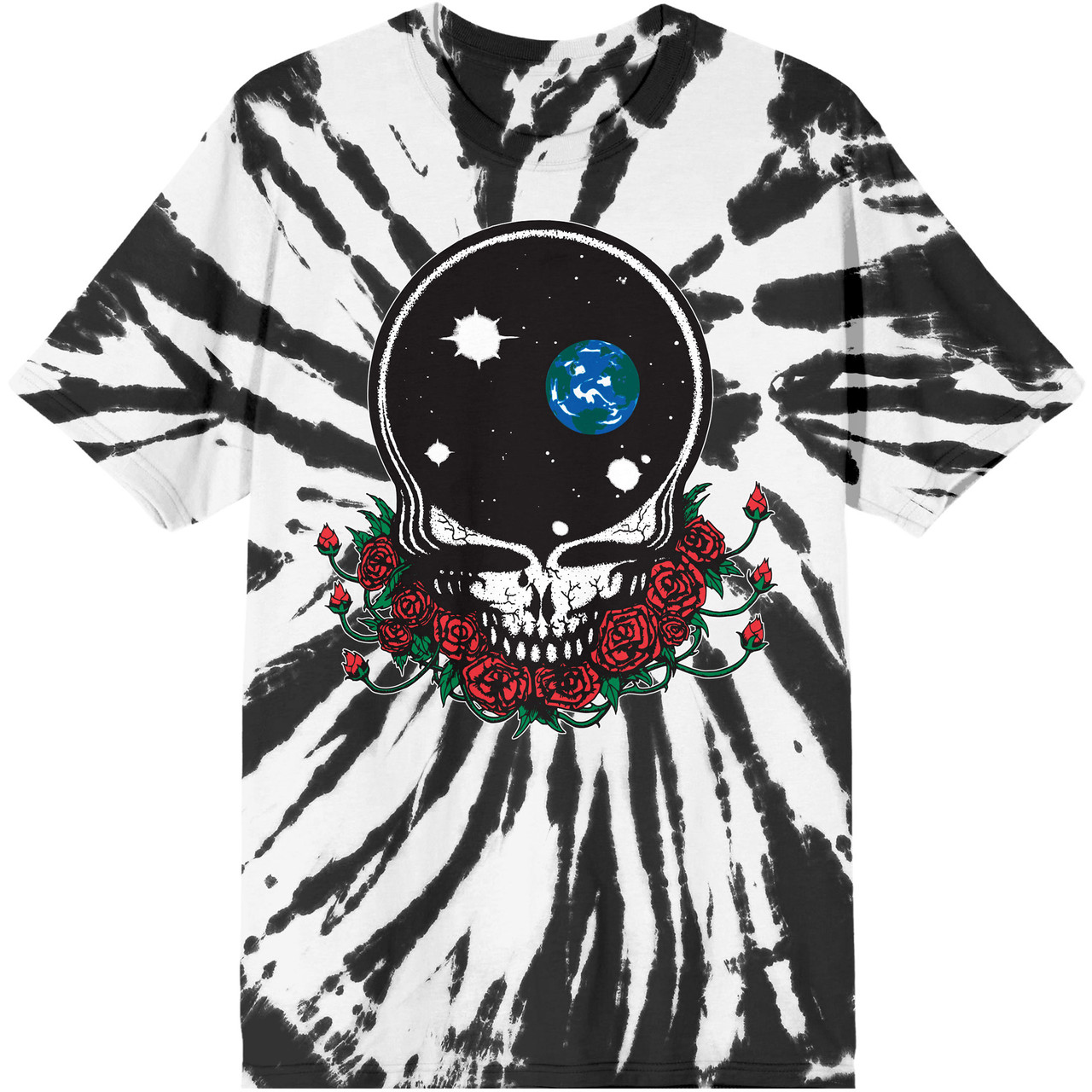 Vintage Grateful Dead Skull And Roses Tie Dye T-Shirt