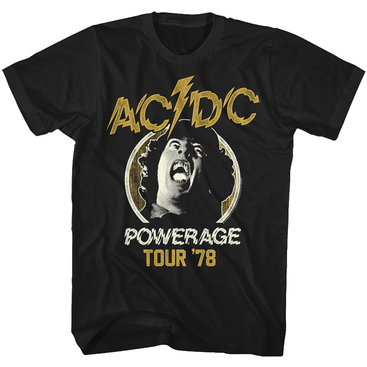 AC/DC Powerage Tour 1978 T-Shirt - Old School Tees