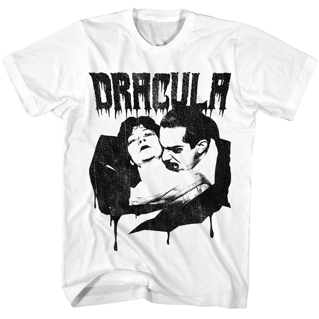 Bela Lugosi Dracula Neck Bite T-Shirt | OldSchoolTees.com