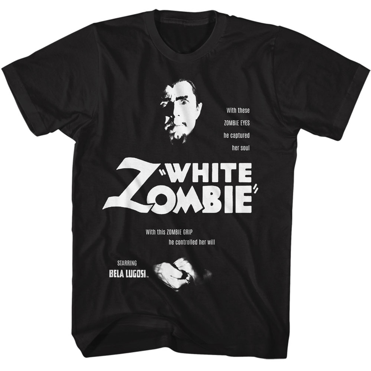 Bela Lugosi White Zombie Eyes T-Shirt | OldSchoolTees.com