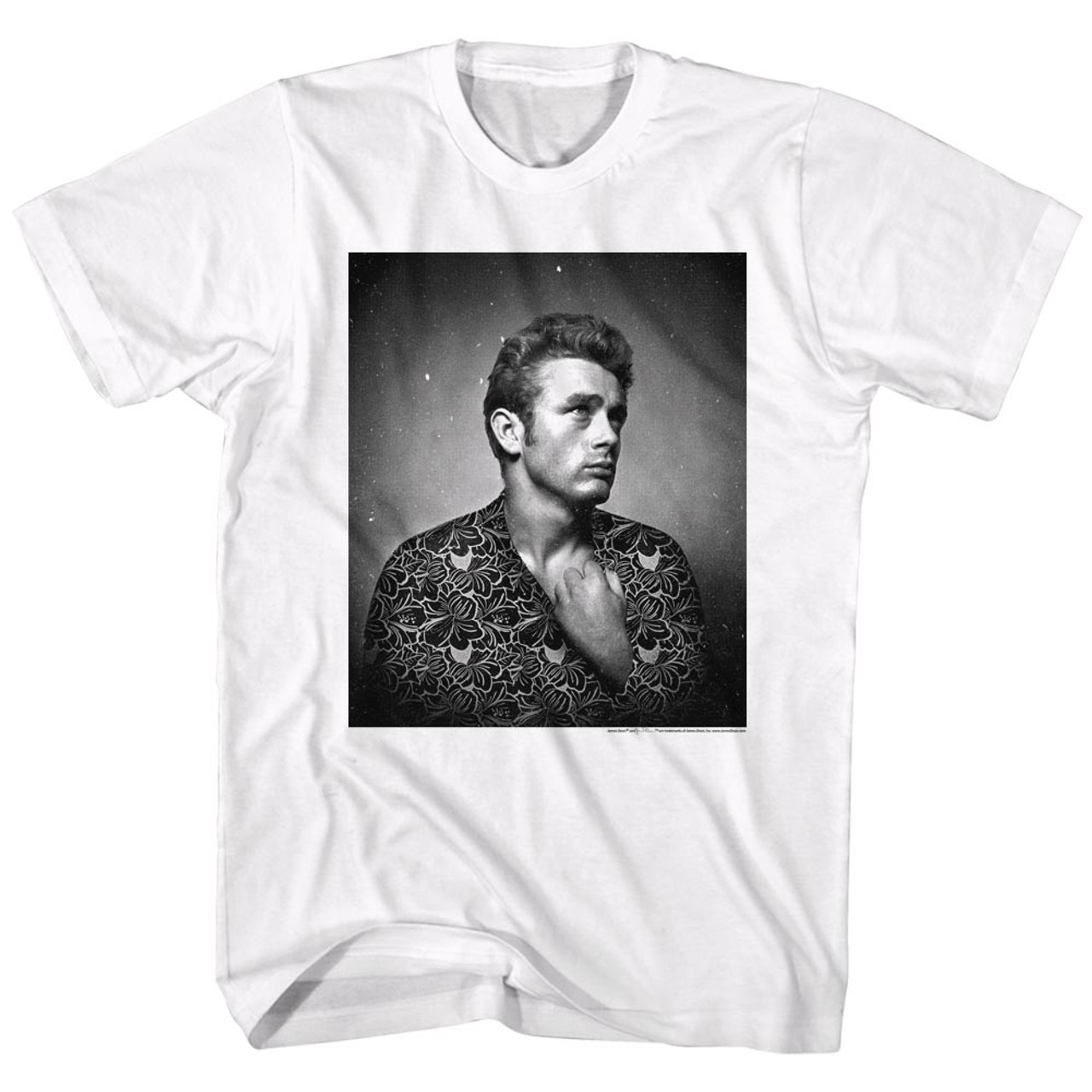 James Dean Flower Print T-Shirt - Old School Tees