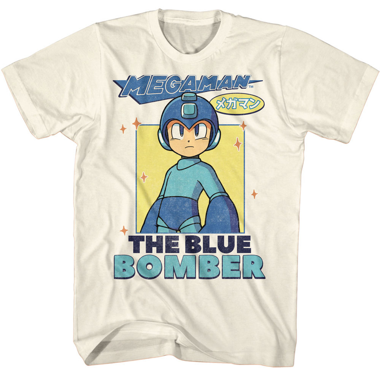 Mega Man The Blue Bomber T Shirt Old School Tees