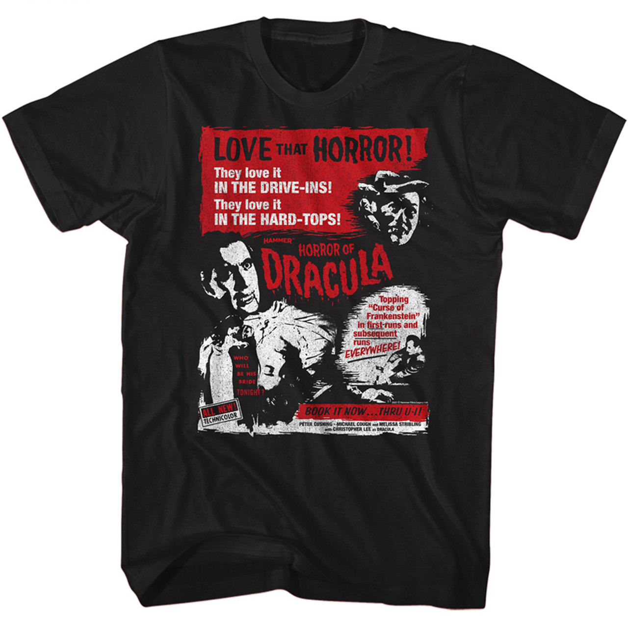 Hammer Horror Dracula Love That Horror T-Shirt | Cult Classic