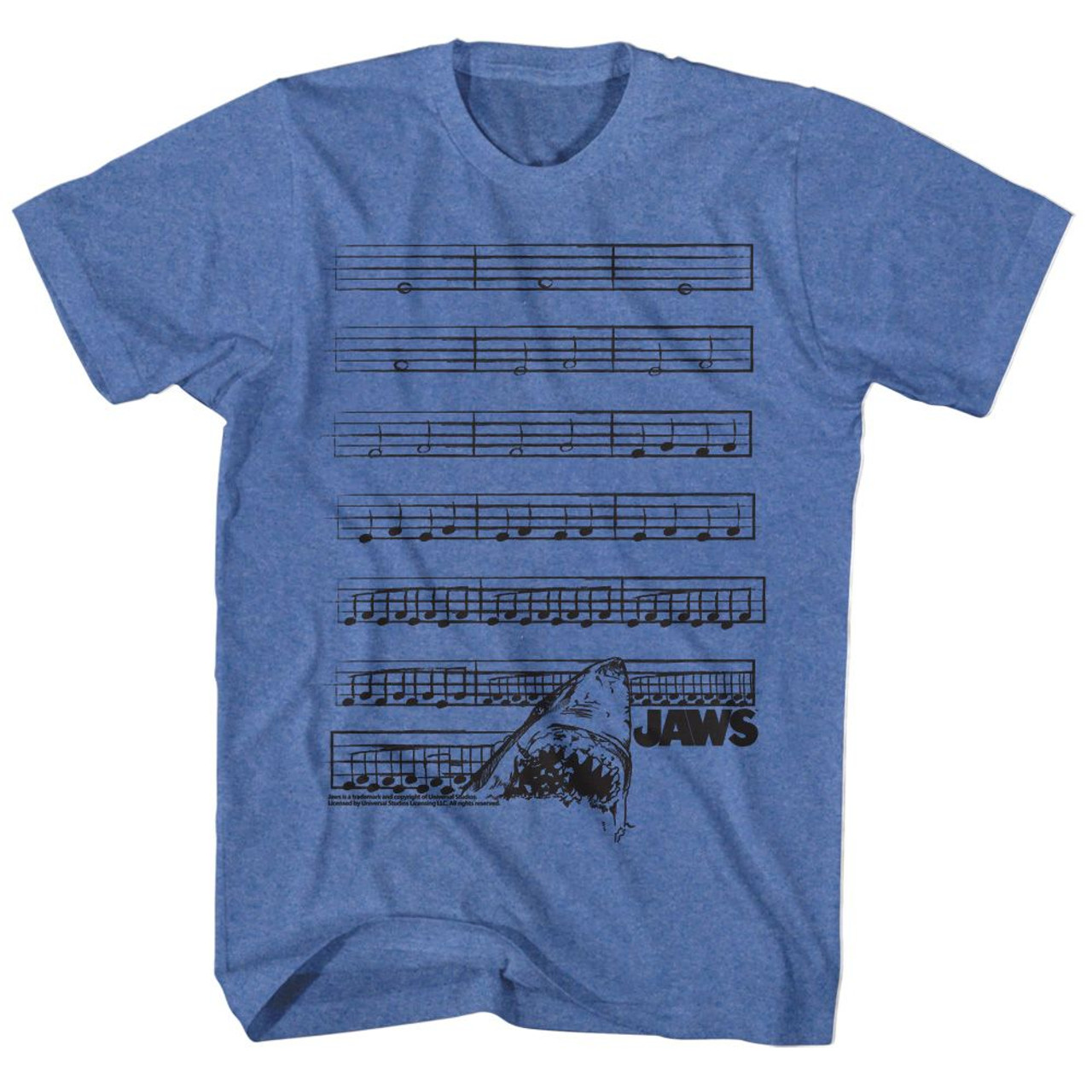 JAWS Dun Nun Sheet Music T-Shirt