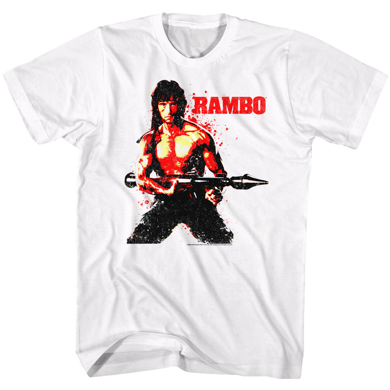 Rambo Red Rambo Adult S/S T-Shirt