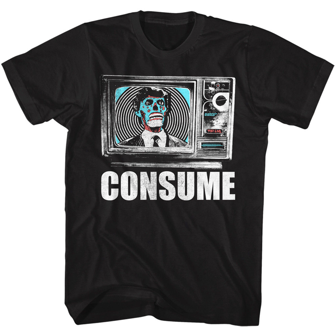 They Live Consume T-Shirt | OldSchoolTees.com