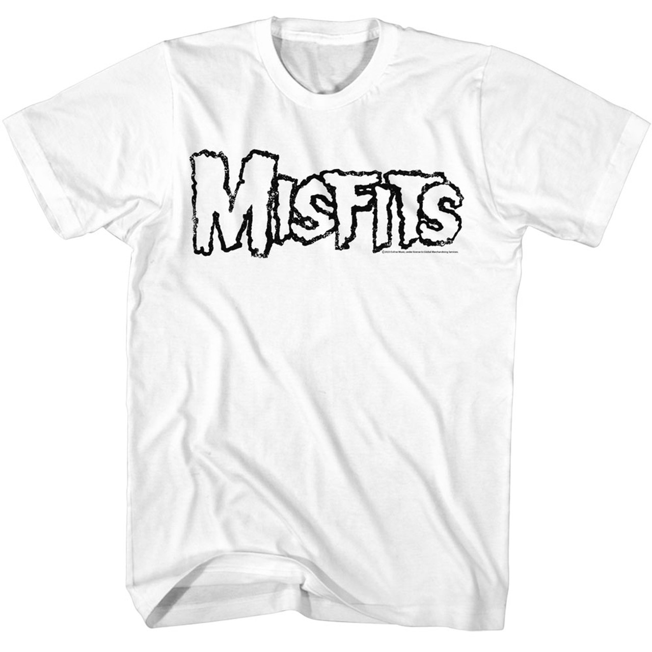 Misfits Outline Logo T-Shirt | OldSchoolTees.com