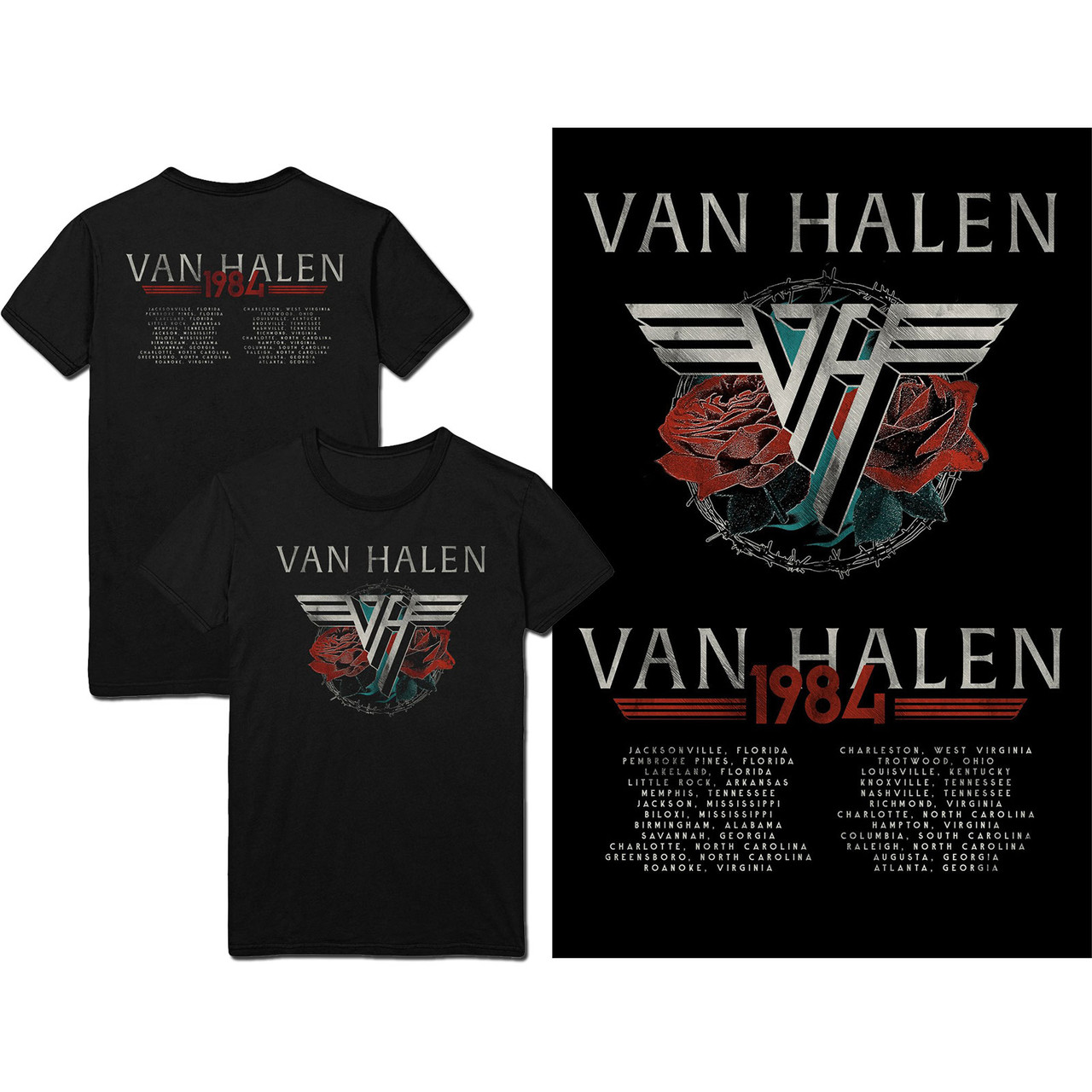 Van Halen 1984 Tour 2-Sided T-Shirt