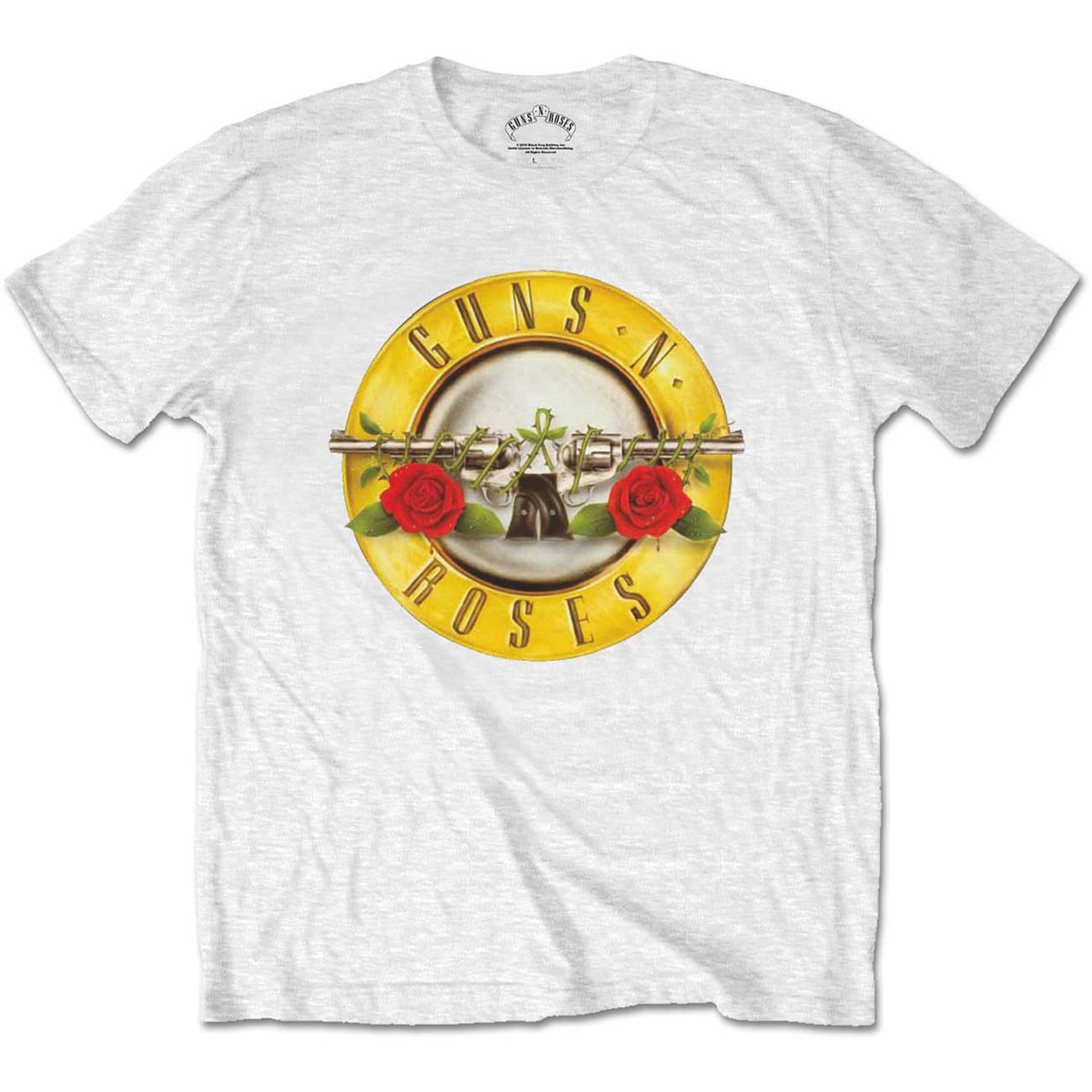 Guns N Roses Classic Logo White T-Shirt | Vintage Rock T-Shirt