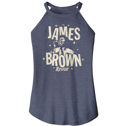 James Brown Monochrome Ladies Rocker Tank - Navy