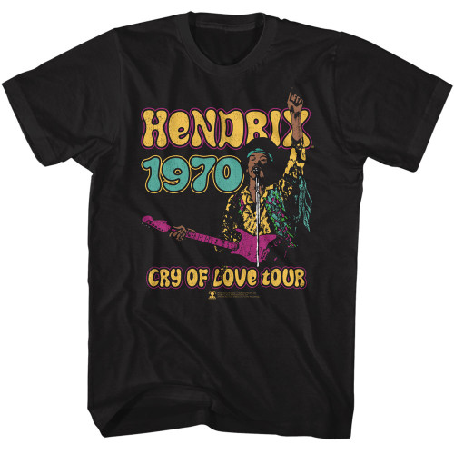 Jimi Hendrix Cry Of Love T-Shirt - Black