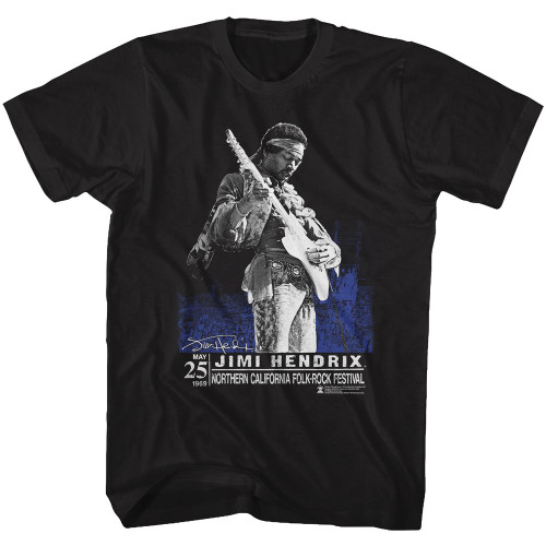 Jimi Hendrix Northern Cali T-Shirt - Black