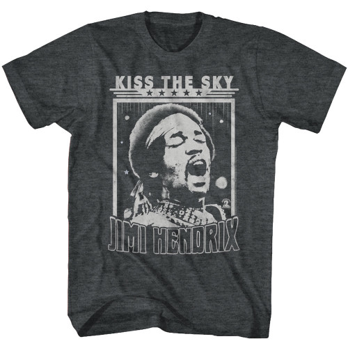 Jimi Hendrix Kiss The Sky T-Shirt - Black