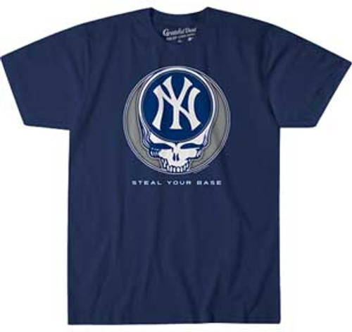 New York Yankees Steal Your Base T-Shirt - Blue