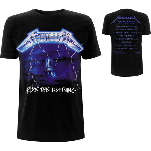 Metallica Ride The Lightning Tracks 2-Sided T-Shirt - Black