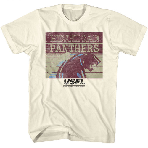 USFL - Michigan Panthers T-Shirt - Natural