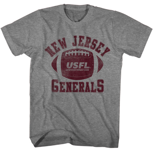USFL - New Jersey Generals T-Shirt - Gray
