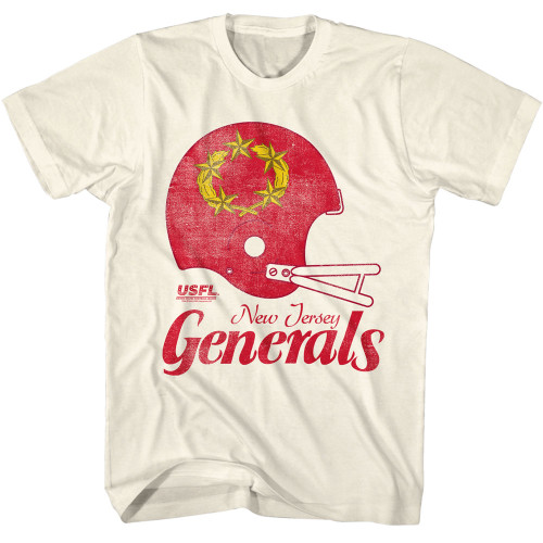 USFL - NJ General Logo T-Shirt - Natural