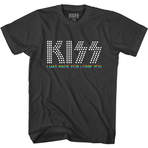 KISS - Lovin You Rainbow T-Shirt - Smoke