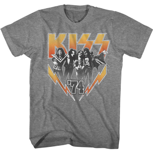 KISS - Kiss 74' T-Shirt - Gray