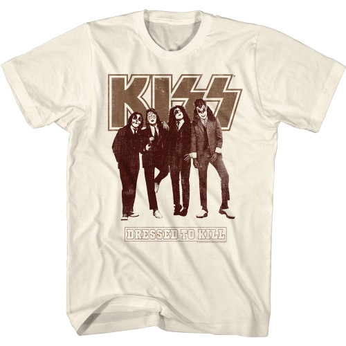 KISS - Dressed to Kill T-Shirt - Natural