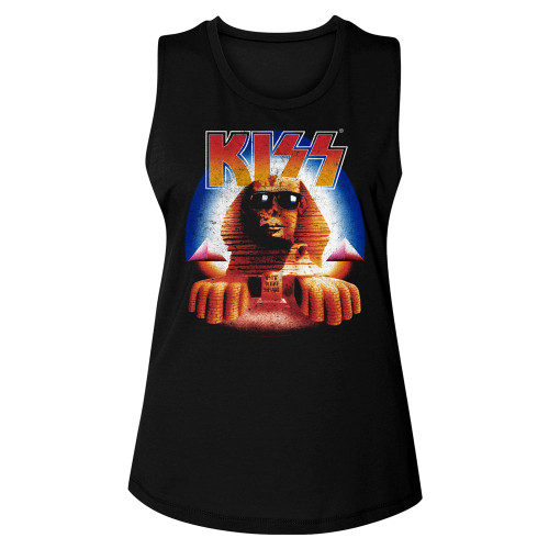 KISS - H.I.T.S Sphinx Ladies Muscle Tank - Black