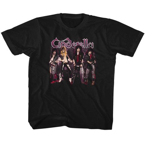 Cinderella Band Stand Youth T-Shirt - Black