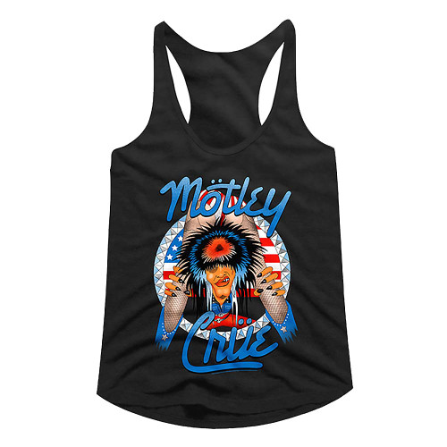 Motley Crue Legs Ladies Racerback - Black