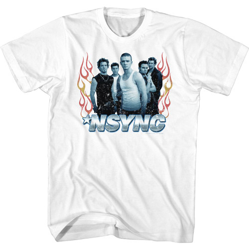 NSYNC Flames T-Shirt - White