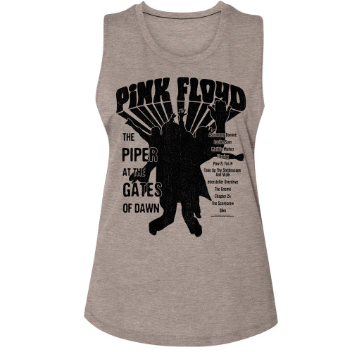 Pink Floyd Piper Ladies Muscle Tank - Gray