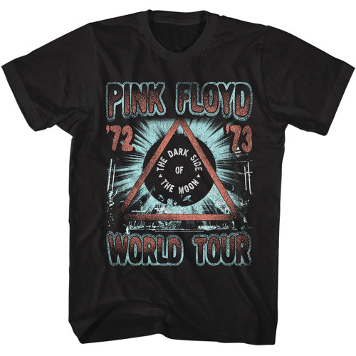 Pink Floyd 72' 73' World Tour T-Shirt - Black
